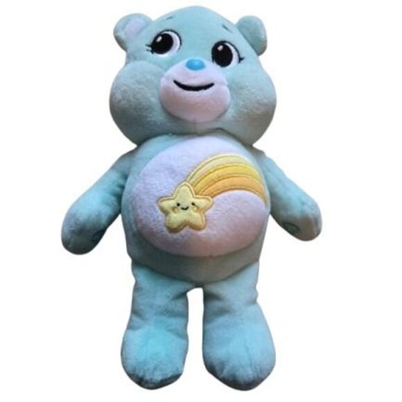 Care Bears Wish Bear Plush: Unlock the Magic Turquoise Bear 9" - Picture 1 of 5